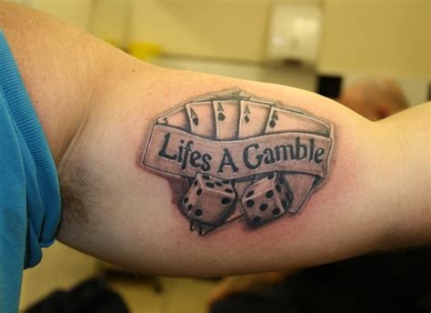 lifes a gamble tattoo|20 Life’s A Gamble Tattoo Ideas: Artwork For The Fearless.